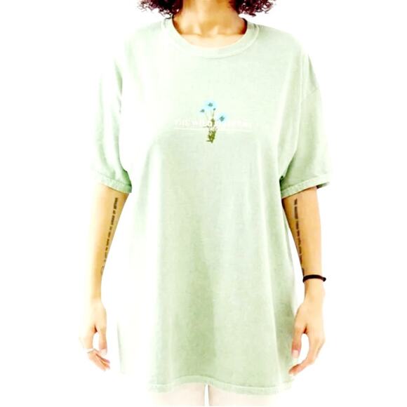 BDG Tops - BDG Urban Outfitters Wild Flowers Womens Oversized Short Sleeve Tee Size M/L